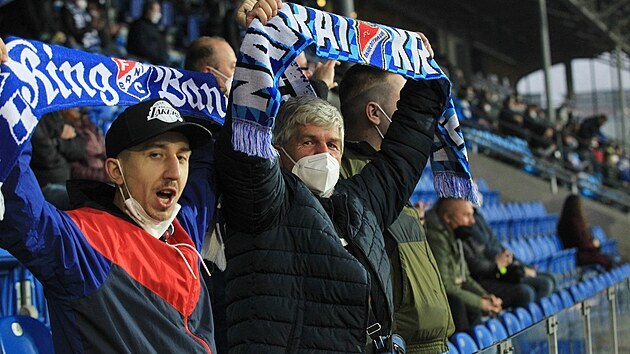 Fanouci ve Vítkovicích na zápasu Ostrava - Brno