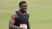 Seattle Seahawks wide receiver DK Metcalf v cíli kvalifikace. | na serveru Lidovky.cz | aktuální zprávy