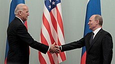 Americký prezident Joe Biden se setkal se svým ruským protjkem Vladimirem...