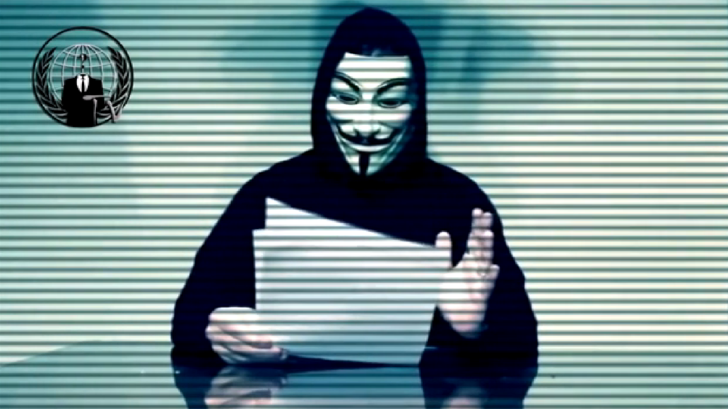 Terem Anonymous se tentokrát stal Donald Trump.