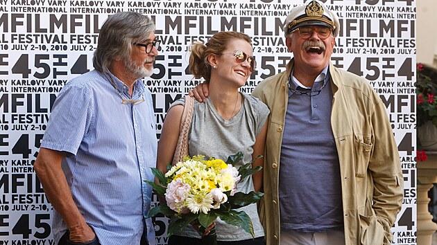 Režisér Nikita Michalkov na karlovarském festivalu