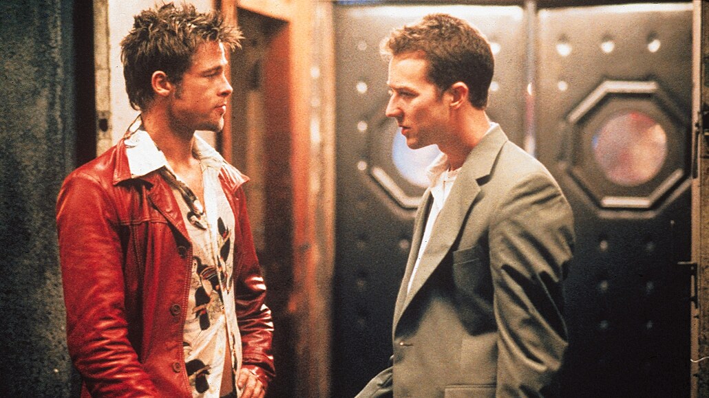 Brad Pitt a Edward Norton v Klubu rvá.