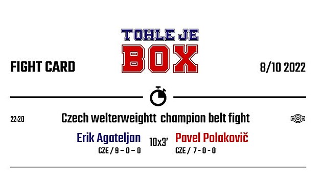 Tohle je box Brno: fightcard ke galaveeru.
