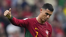 Portugalsko-výcarsko: Ronaldo po zápase.