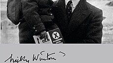 Nicholas Winton s jedním ze svých zachránných dtí, ilustraní foto.