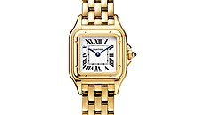 Zlaté hodinky Panth&#232;re de Cartier.