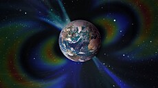 Magnetické pole kolem Zem