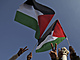 Palestinské vlajky - ilustraní snímky.