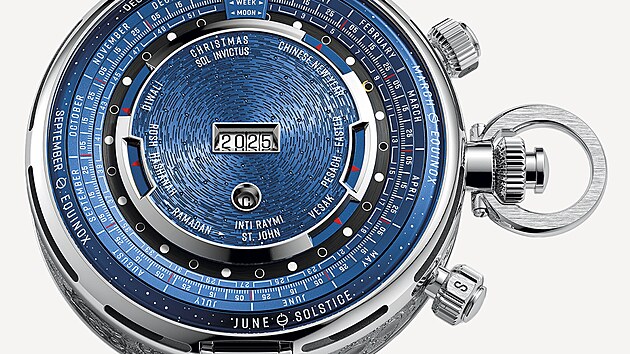 150 Heritage Pocket Watch čítají 40 funkcí, z nichž je 30 komplikací, včetně odbíjení, technologie Supersonnerie, kalendářů nebo chronografu s vlečnou ručkou. Navazují na komplikované modely minulosti, jako byl Grosse Pièce (vpravo) z roku 1921.