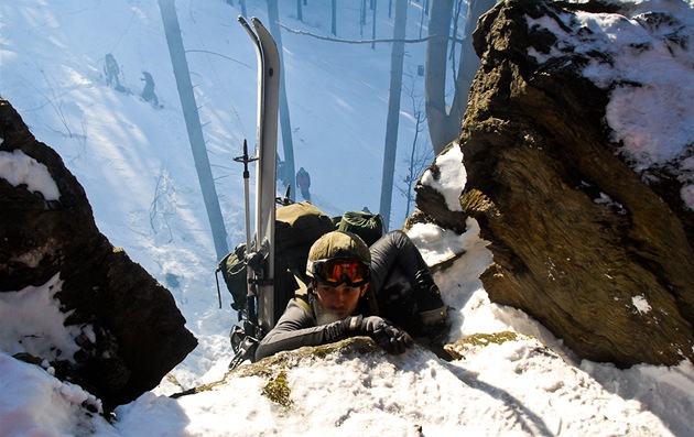 Extrémní závod napí Jeseníky Winter Survival