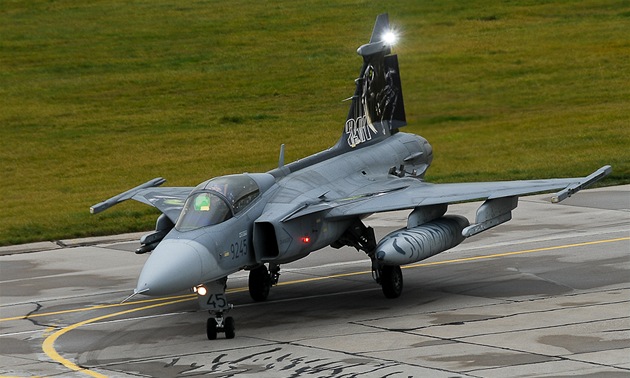 Letoun Jas-39 Gripen elitní tygí letky