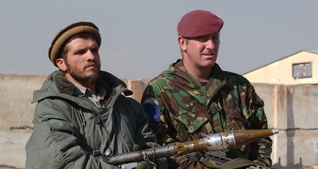 Spolená britsko-afghánská hlídka v Kábulu (ilustraní foto)