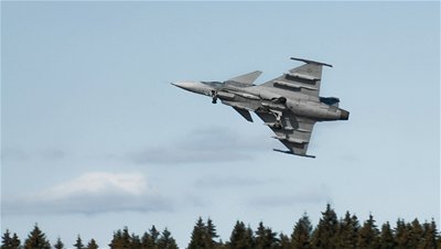 Cvien letoun Jas-39 Gripen ve vdskm Ronneby