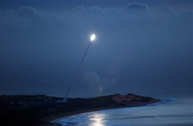 Odpálení balistické rakety - ilustraní snímek