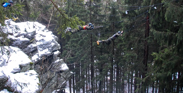 Krlovsk dvoudenn etapa extrmnho zvodu Winter Survival v Jesenkch