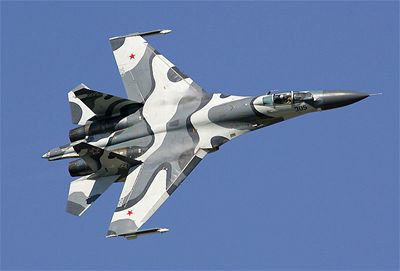 Rusk letoun Su-27