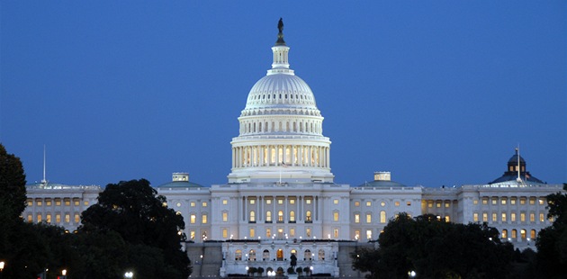 Budova Kapitolu ve Washingtonu, sídlo amerického Kongresu