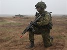 Estonsk jednotky bhem cvien NATO v Polsku