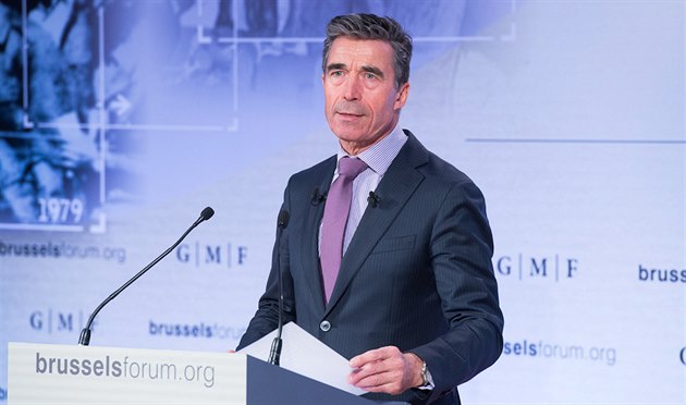 Generální tajemník NATO Anders Fogh Rasmussen na Bruselském fóru