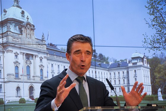 Generln tajemnk NATO Anders Fogh Rasmussen v Praze