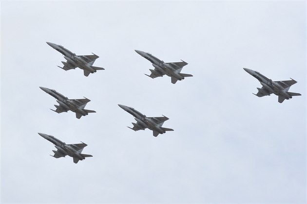 Kanadské stíhaky CF-18 (ilustraní foto).