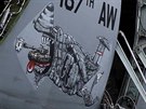 Americk transportn letoun C-5 Galaxy na cvien Sabre Strike v Pobalt