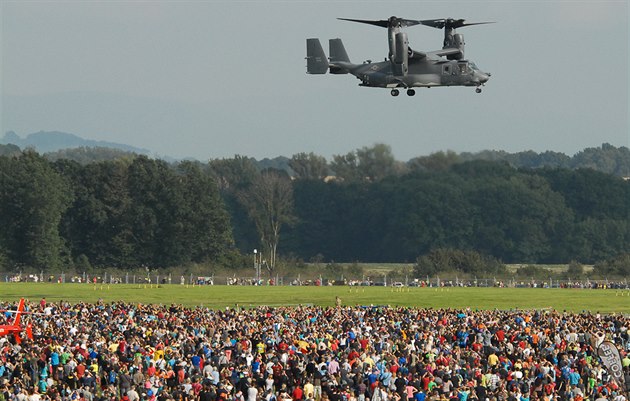 Americký konvertoplán Osprey na Dnech NATO v Ostrav