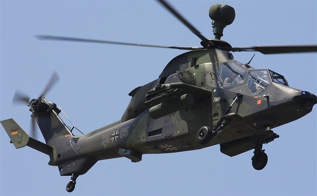 Vrtulník EC-665 Tiger nmecké armády.