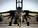 Letoun Tornado GR.4 britskho Krlovskho letectva na zkladn Kandahr v...