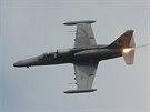Letoun L-159 Alca vysteluje klamn cl na Dnech NATO v Ostrav