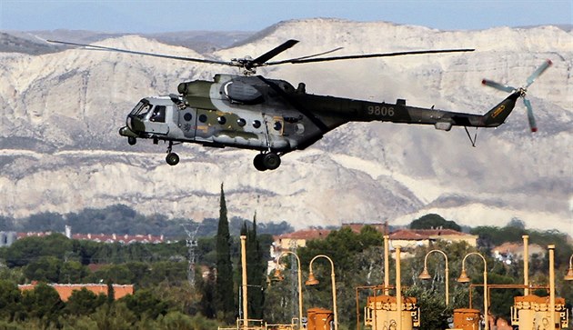 Vrtulník Mi-171 na cviení Trident Juncture. Ilustraní foto. 