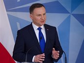 Polský prezident Andrzej Duda v centrále NATO