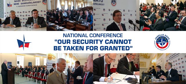 Banner of the national konference Our security cannot be taken for granted Banner of the national konference Our security cannot be taken for granted
