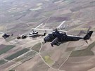 Vrtulnk Mi-24/35 s nzvem Alien Tiger 221. letky z Nmti nad Oslavou bhem...