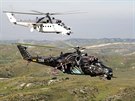 Vrtulnk Mi-24/35 s nzvem Alien Tiger 221. letky z Nmti nad Oslavou