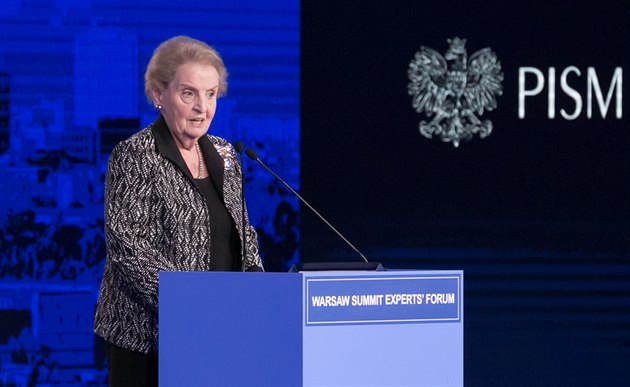 Bývalá americká ministryn zahranií Madeleine Albrightová na expertní...