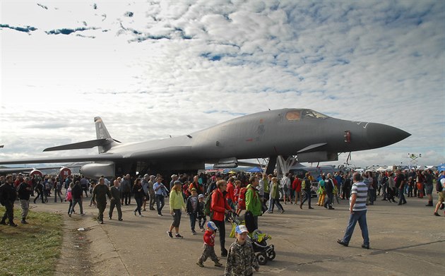 Americký bombardér B-1B Lancer na Dnech NATO v Ostrav