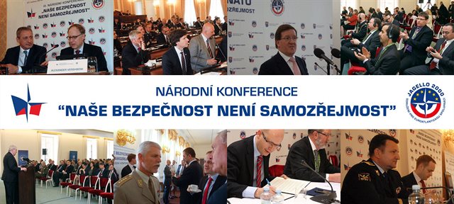 Banner konference Naše bezpečnost není samozřejmost Banner konference Naše bezpečnost není samozřejmost