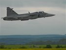 JAS-39 Gripen eskch vzdunch sil pilotuje Ivo Kardo z elitn 211. tyg...