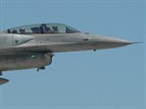 Letoun F-16 polskch vzdunch sil na Dni otevench dve zkladny v slavi