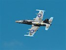 Bitevnk L-159 Alca eskho letectva ve zbarven druhovlenho stroje Spitfire...