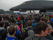 Dny NATO v Ostrav. Americk bombardr B-1B Lancer