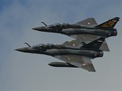 Francouzsk tm Couteau Delta na strojch Mirage-2000D se lou s Ostravou