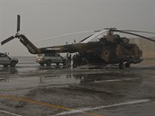 Afghnsk vrtulnkov letka pouv stroje Mi-17, kter m ve vzbroji i esk...