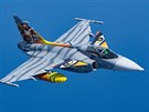 Pilot Ivo Kardo s Gripenem bhem Eurasia Airshow v Turecku