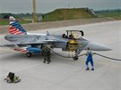 Vron Gripen elitn 211. letky pro prestin cvien tygch letek NATO