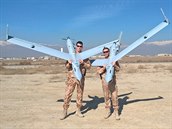 et vojci s bezpilotnmi stroji ScanEagle v Afghnistnu