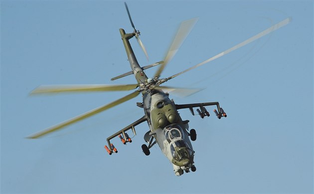 Bitevník Mi-24/35 eských vzduných sil na Dnech NATO v Ostrav