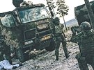 et vojci na cvien Trident Juncture v Norsku