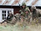 Britt a nort vojci na cvien Trident Juncture v Norsku